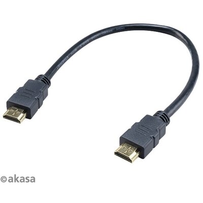 Akasa HDMI 4K kábel - AK-CBHD25-30BK - 30 cm