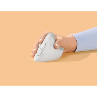 Logitech Lift Vertical Ergonomic Mouse Off-White