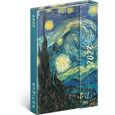 Realsystem 2023-as 5412 Vincent van Gogh B6 mágneses zsebnaptár
