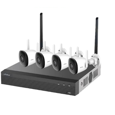 Imou IP wifi csőkamera szett - NVR1104/F22 kit (4x 2MP-2,8mm, H265, mikr., IR30m; 1x NVR 4csat, 1TB HDD)