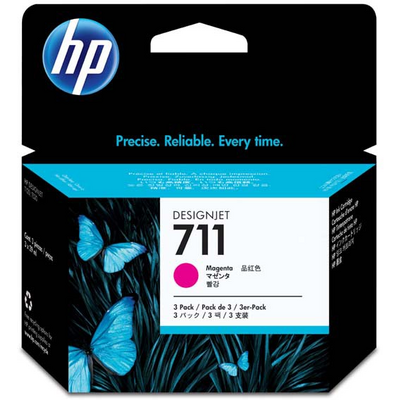 HP CZ135A (711) Magenta 3-pack tintapatron