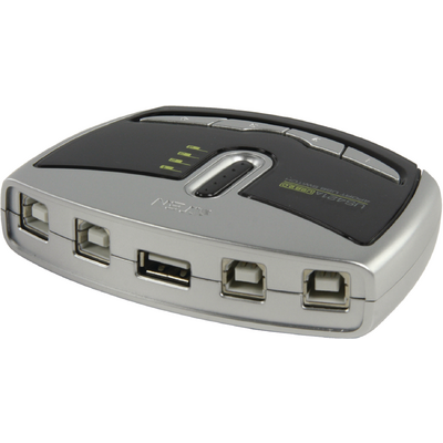 ATEN US421A 4-Port USB 2.0 Peripheral Switch