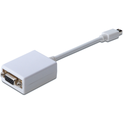 Assmann miniDisplayPort - VGA Adapter/Converter cable 0,15m White