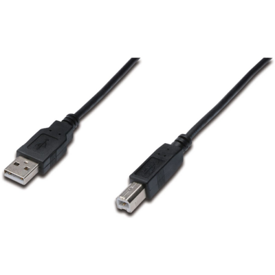 Assmann USB2.0 connection cable type A - B M/M 3m Black