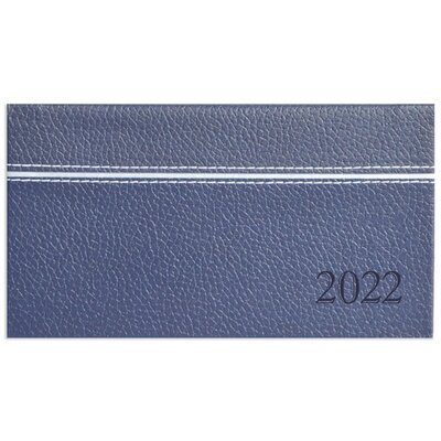 Kalendart Groovy 2023-as G030 kék/ezüst/kék fekvő zsebnaptár