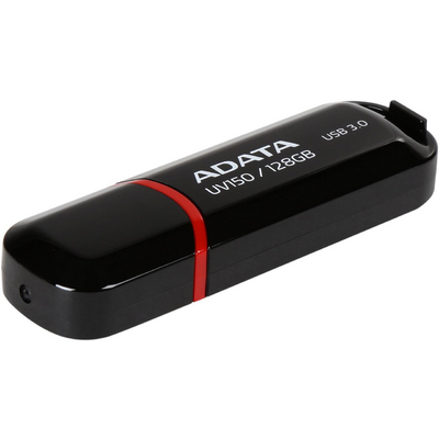 ADATA Pendrive 128GB, UV150 USB 3.1, Fekete