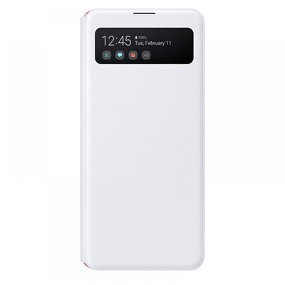 Samsung OSAM-EF-EA415PWEG Galaxy A41 s-view wallet cover fehér védőtok