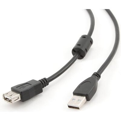 Gembird USB2.0 extension cable 3m Black
