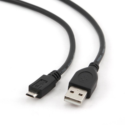 Gembird USB2.0 A-microUSB 0,1m Black