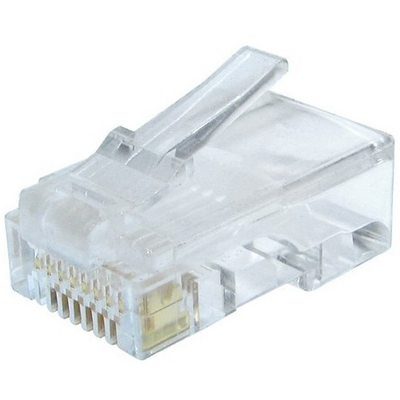 Gembird RJ45/LC-8P8C-002/100 Modular plug 8P8C for solid CAT6 LAN cable UTP 100 pcs per bag