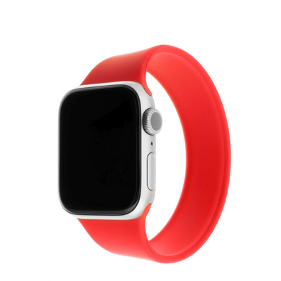 FIXED szilikon szíj Apple Watch 42/44mm, L méret, piros