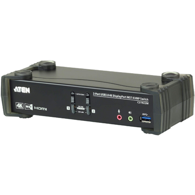 ATEN CS1922M 2-Port USB 3.0 4K DisplayPort MST KVMP Switch