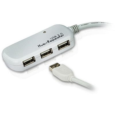 ATEN UE2120H 4-Port USB2.0 Extender Hub 12m White