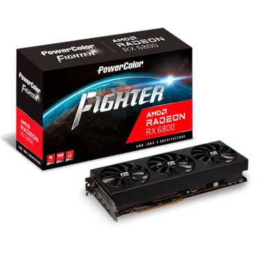 PowerColor AMD RX 6800 16GB GDDR6 - AXRX 6800 16GBD6-3DH/OC