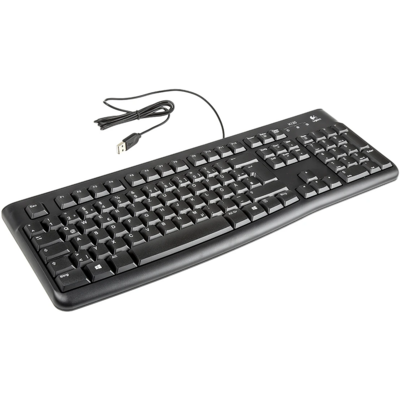 Logitech K120 USB billentyűzet Black GER OEM