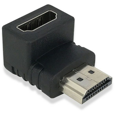 ACT AC7570 HDMI adapter HDMI-A male - HDMI-A female, angled 90° down Black