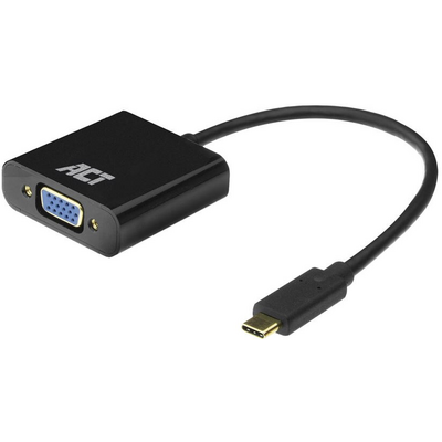 ACT AC7300 USB-C to VGA adapter Black