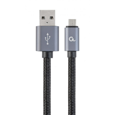 Gembird CCB-mUSB2B-AMLM-6 USB2.0 - Lightning cable 1,8m Black