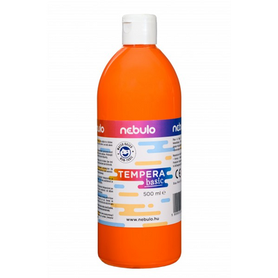 Nebulo 500 ml-es narancssárga tempera festék