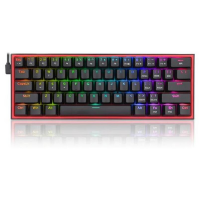 Redragon Fizz Pro black, wired&2.4G&BT Mechanical Keyboard, RGB, brown switch Black HU