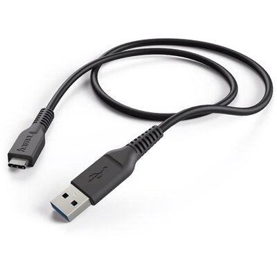 Hama 201594 FIC E3 USB 3.1 gen 1, Type-C/USB A, 1m, fekete adatkábel