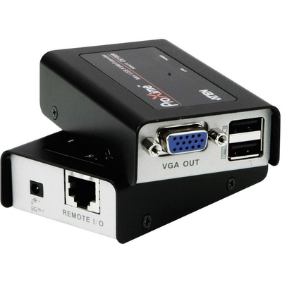 ATEN Console mini extender USB+VGA Cat5e kábelen 100