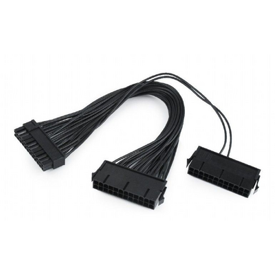 Gembird CC-PSU24-01 Dual 24-pin internal PC power extension cable 0,3m Black