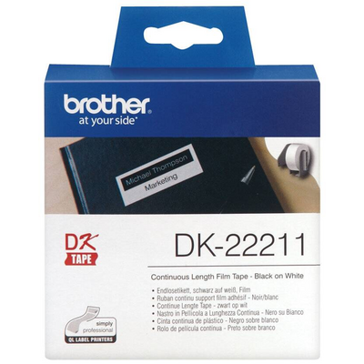 Brother DK-22211 folytonos szalagcímke 29mm x 15,24m öntapadós White