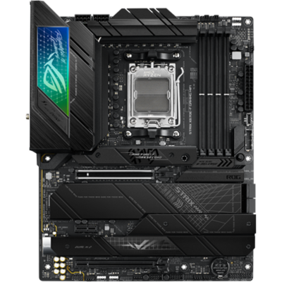 Asus Alaplap - AMD ROG STRIX X670E-F GAMING WIFI AM5 (X670, ATX, 4xDDR5 6400+MHz, LAN, 4xSATA3, 4x M.2, HDMI+DP)