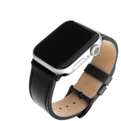 FIXED Leather Strap for Apple Watch 38/40/41mm wide Black