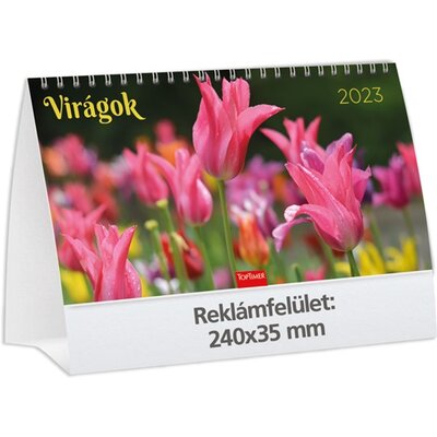 Kalendart 2023-as T058 virágok asztali naptár