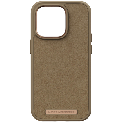 Njord Suede Comfort+ Case iPhone 14 Pro Camel