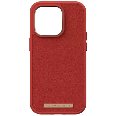 Njord Suede Comfort+ Case iPhone 14 Pro Burnt Orange