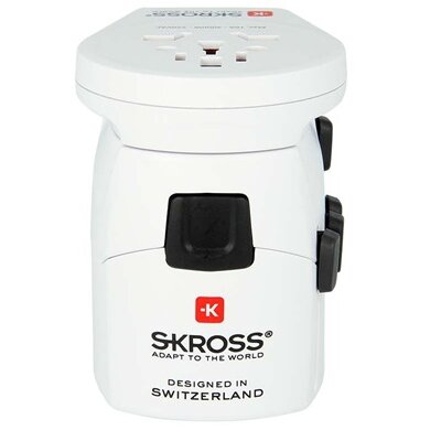 Skross PROWORLDUSB USB töltő bemenettel világutazó adapter