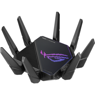 ASUS Wireless Router Tri Band AX11000 1xWAN(2.5Gbps) + 1xWAN/LAN(10Gbps) + 4xLAN(1Gbps) + 2 USB, ROG RAPTURE GT-AX11000