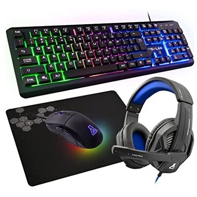 The G-Lab Gaming kit - 4 in 1 COMBO SELENIUM HU (KEYZ 160 billentyűzet, KULT 170 egér, egérpad, KORP 100 headset,magyar)