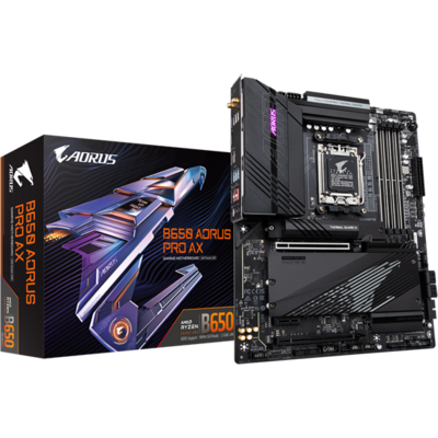 GIGABYTE Alaplap AM5 B650 AORUS PRO AX AMD B650, ATX