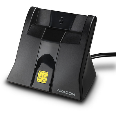 AXAGON CRE-SM4N Smart Card Standreader Black