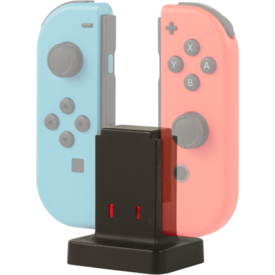 KONIX - MYTHICS Nintendo Switch Töltő állomás Joy-Con Kontroller-hez, Fekete