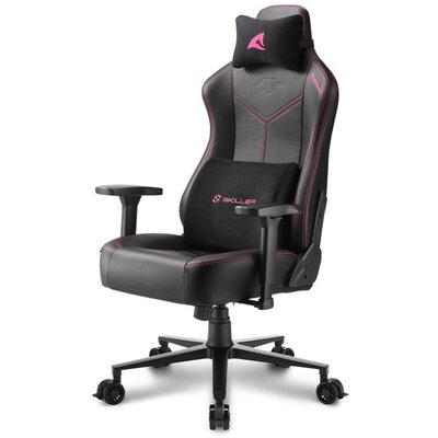 Sharkoon Gamer szék - Skiller SGS30 Black/Pink (állítható magasság; állítható kartámasz; szövet; acél talp; 130kg-ig)