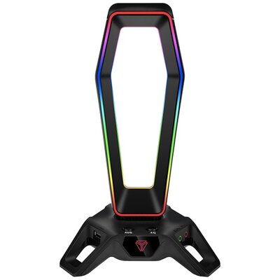 Yenkee YHB 3000 RGB gamer USB HUB és fejhallgató állvány