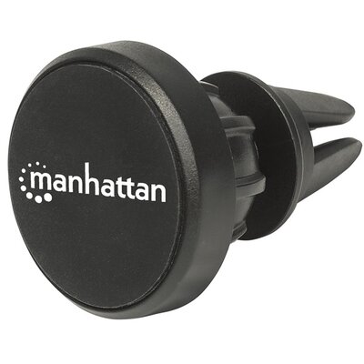 Manhattan Telefon tartó Autós - Autó szellőző rácsára rakható, mágneses telefon tartó, Fekete