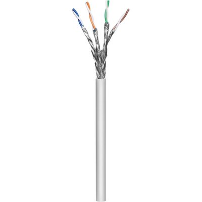 Manhattan Kábel - S/FTP Fali kábel dob (305m, réz, 23AWG, LSZH, CPR-Dca rated, Cat6a, Szürke)