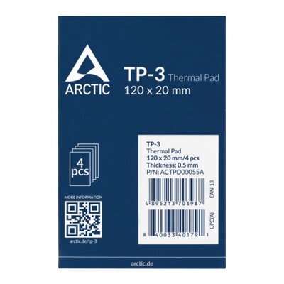 ARCTIC TP-3 120x20mm, 0.5mm - 4 Pack