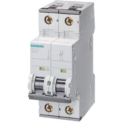 Siemens 5SY5205-7 440V DC, 400V Ac 10kA 2P C kismegszakító