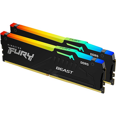 KINGSTON FURY Memória DDR5 16GB 5600MHz CL36 DIMM (Kit of 2) Beast RGB EXPO