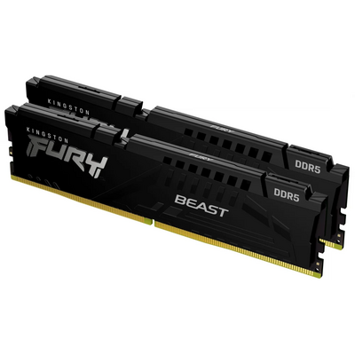 KINGSTON FURY Memória DDR5 64GB 5200MHz CL36 DIMM (Kit of 2) Beast Black EXPO