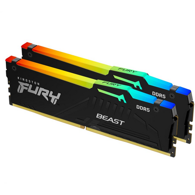 KINGSTON FURY Memória DDR5 16GB 5200MHz CL36 DIMM (Kit of 2) Beast RGB EXPO