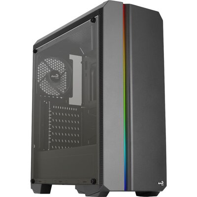 Aerocool Genesis ARGB fekete (táp nélküli) ablakos ATX ház