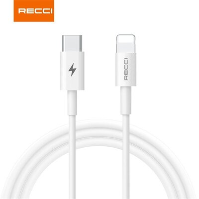 Recci RTC-P05CL 1,5m Type C - Lightning fehér adat- és töltőkábel